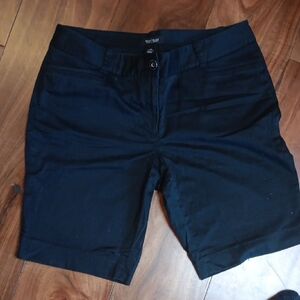 White House Black Market Women's Black Bermudas